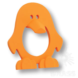 454025ST08 Ручка кнопка детская, пингвин оранжевый